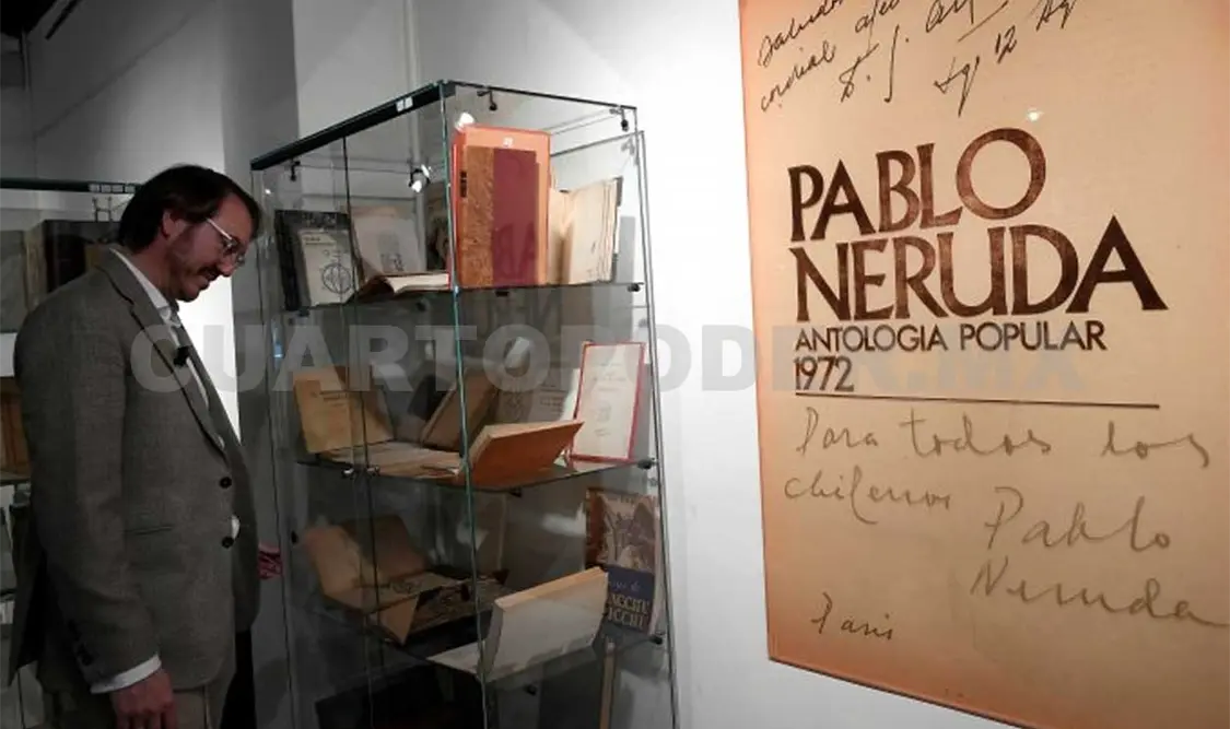 Las 603 piezas que componen el archivo de Neruda se subastarán el próximo 19 de marzo en la Galería La Suite de Barcelona, a partir de 650 mil euros.