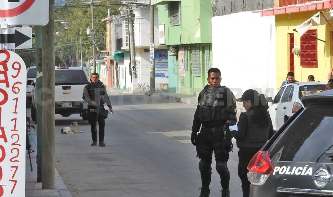 A la llegada de las autoridades ya no estaba la víctima, por lo que el área fue acordonada. CP