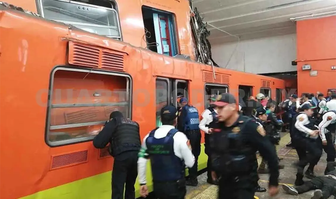 Choque de metro deja un hombre muerto