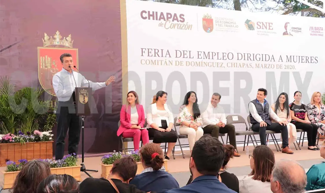 Escandón Cadenas dijo que se generan condiciones para que más chiapanecas tengan acceso a empleos dignos. CP