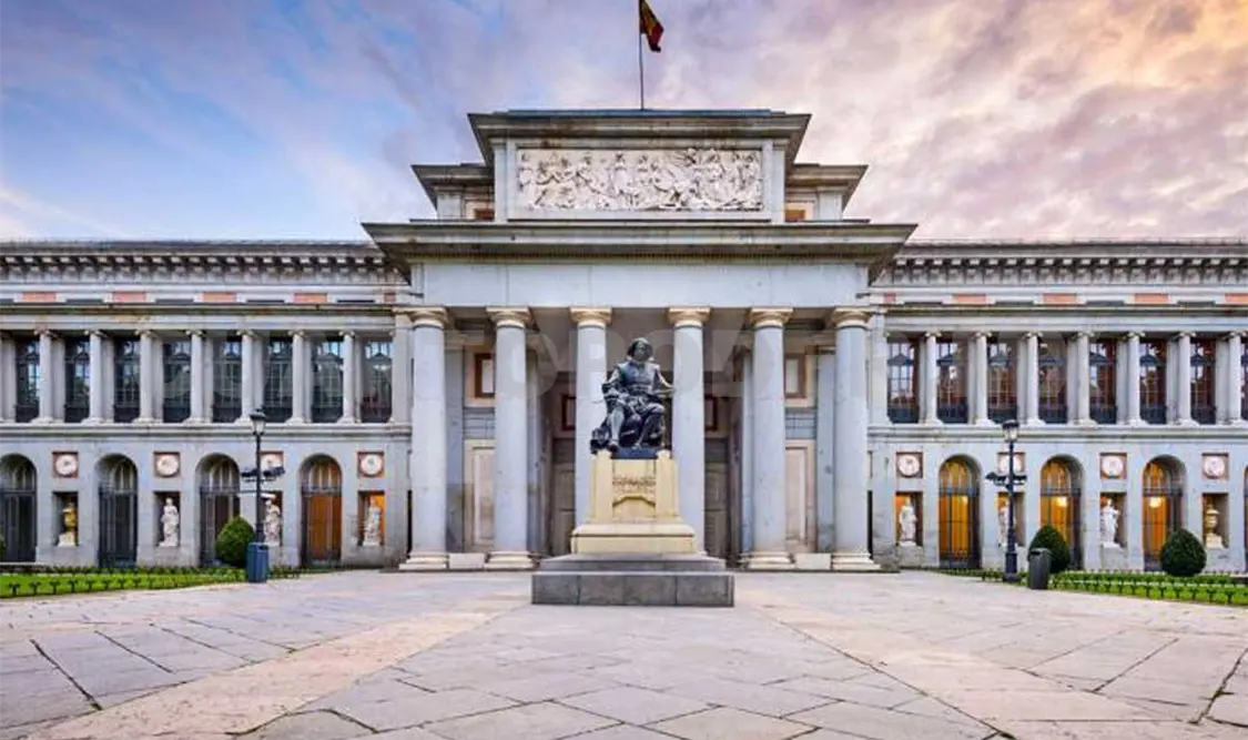 Imagen de la fachada del Museo del Prado. Cortesía