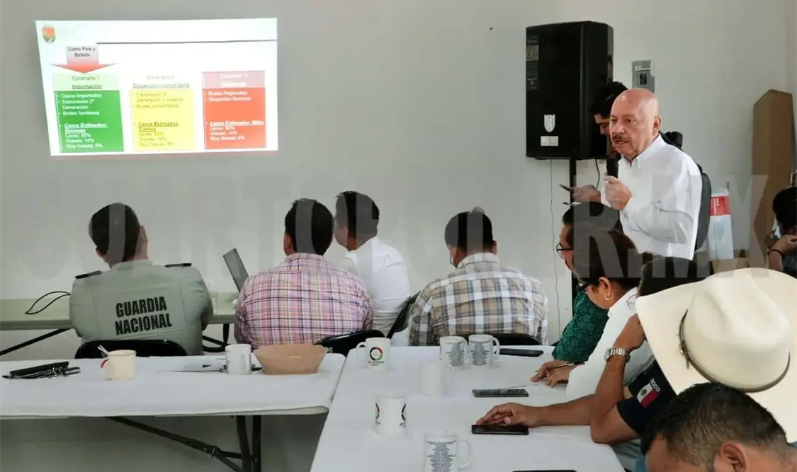 Cruz Castellanos resaltó que en Chiapas se instaló un Comité de Seguridad en Salud en el cual se analiza, propone y se establecen medidas para reducir los contagios. CP