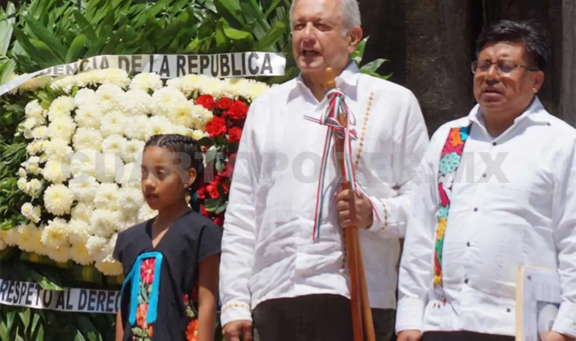 El presidente expresó que acudió a Guelatao a nutrirse de su fortaleza espiritual. El Universal