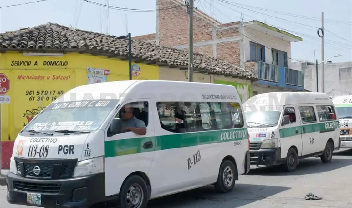 Suspenderán servicio 10 mil colectivos en fase tres