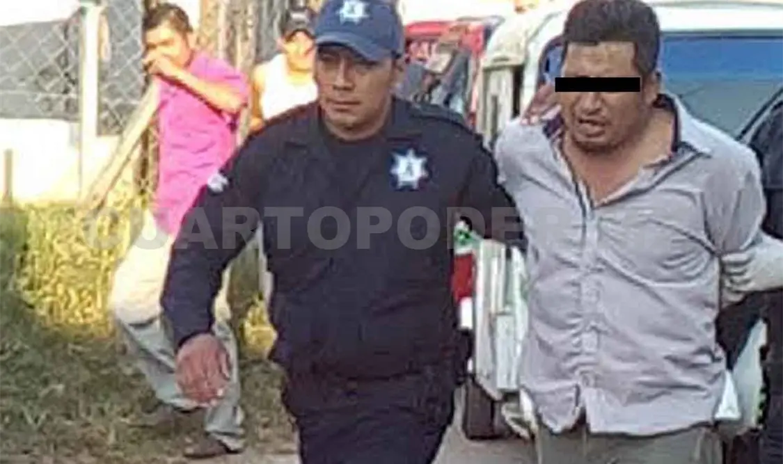 Detienen a asaltante y le queman el auto