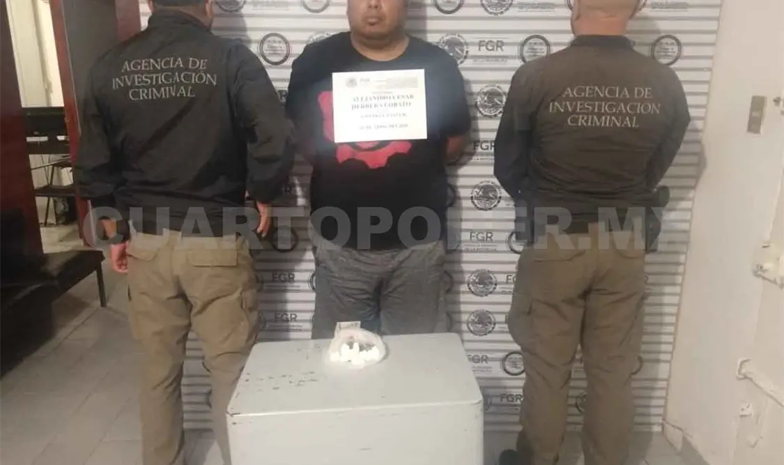Detienen a sujeto con cargamento de cocaína