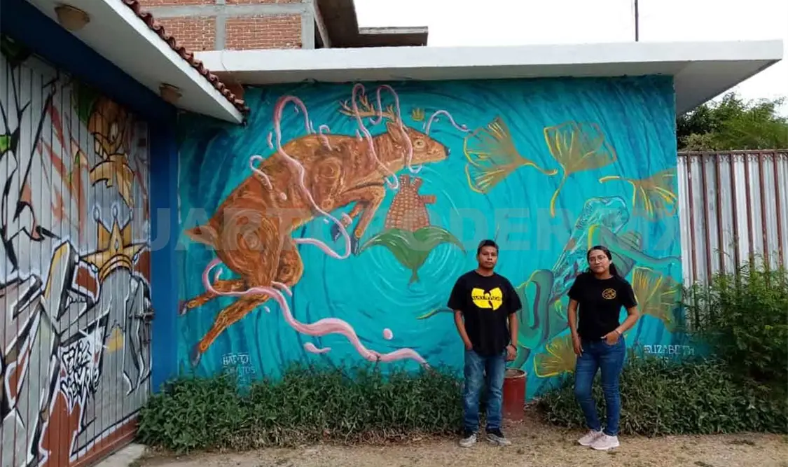 Con murales callejeros acercan el arte
