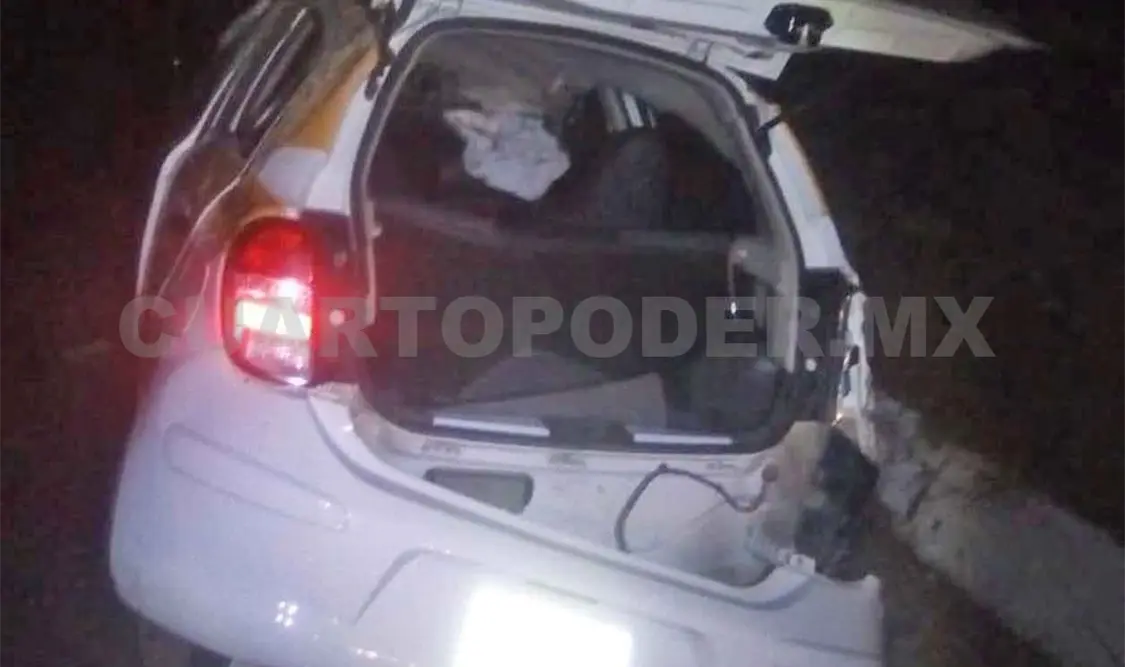 Se accidenta en tramo carretero