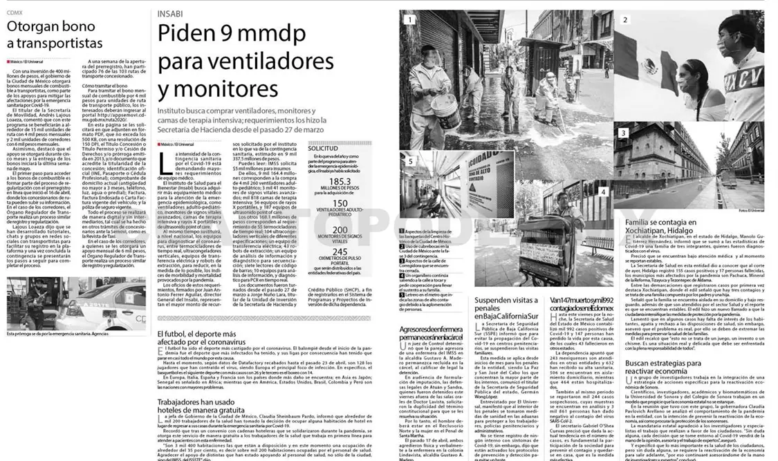 Piden 9 mmdp para ventiladores y monitores