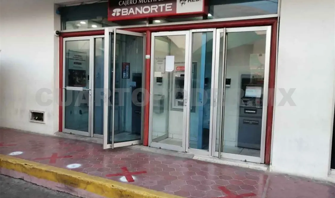 Sucursales bancarias promueven sana distancia