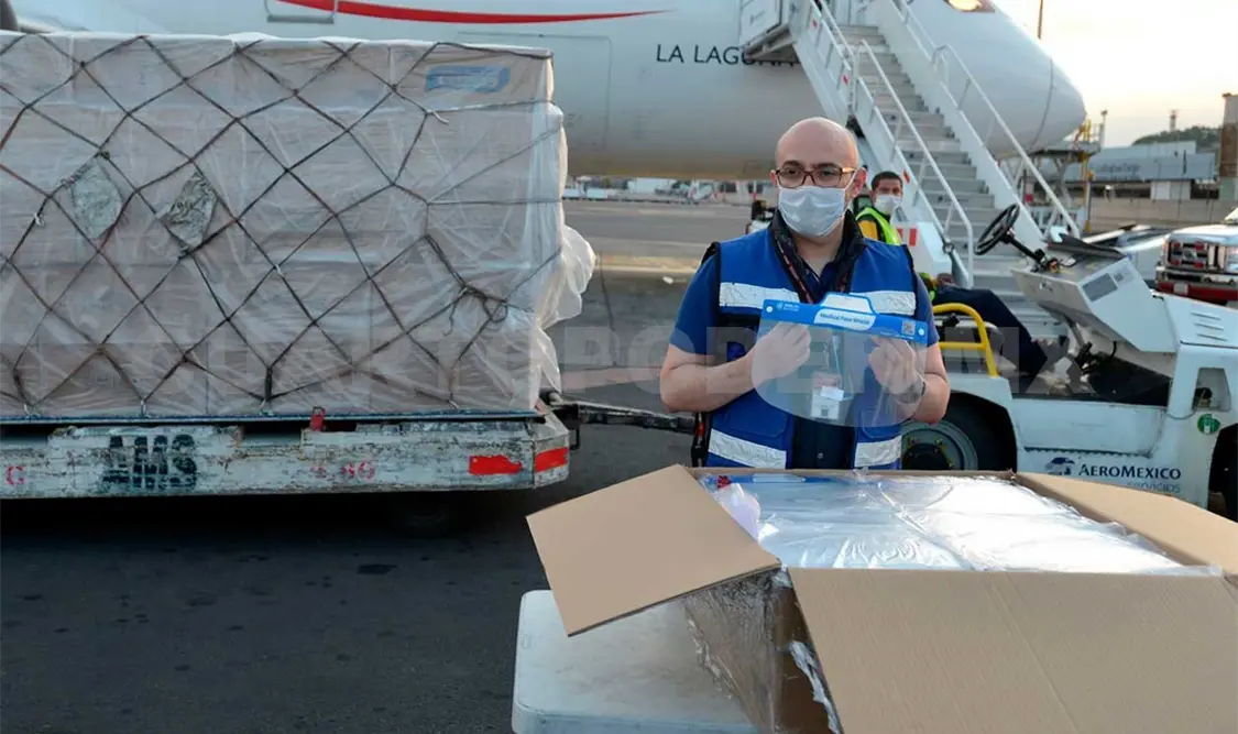 Los materiales se complementan con las importaciones a través del puente aéreo instalado por la SRE con la República Popular de China. Twitter