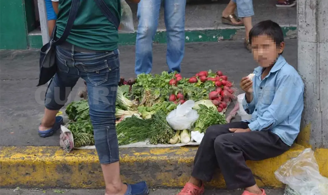 Infantes, víctimas del comercio informal