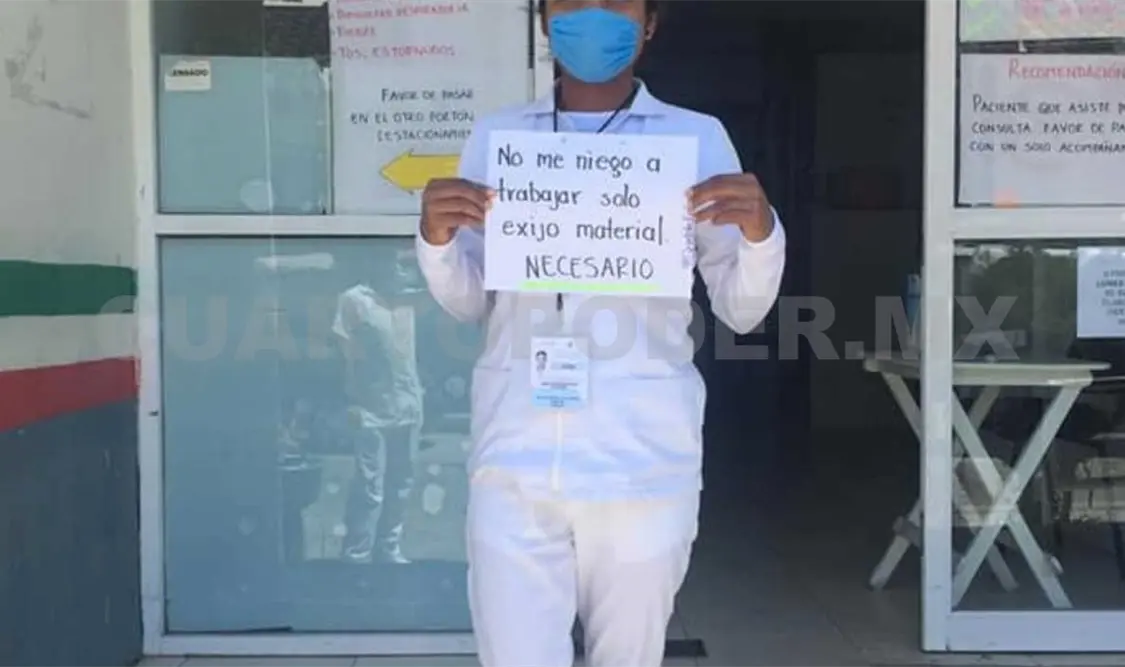 El personal médico está en riesgo constante. CP