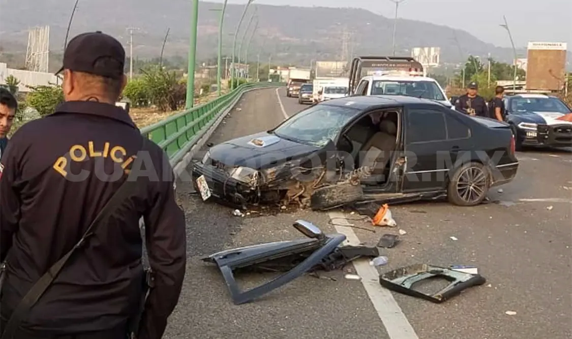 A la llegada de elementos policiales se percataron que el automotor había sido abandonado. Ulises López / CP