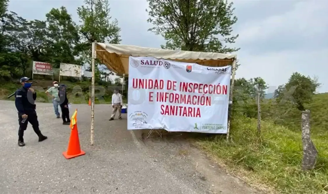 Paradójicamente en el crucero de la carretera Rayón-San Isidro–Pantepec, se tiene un el puesto de control y filtro de sanidad. Cortesía