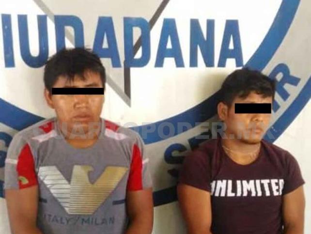 Detienen a dos sujetos por intento de robo y secuestro