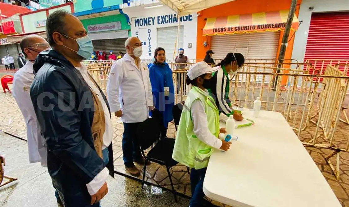Se activan filtros sanitarios en el centro de Tapachula