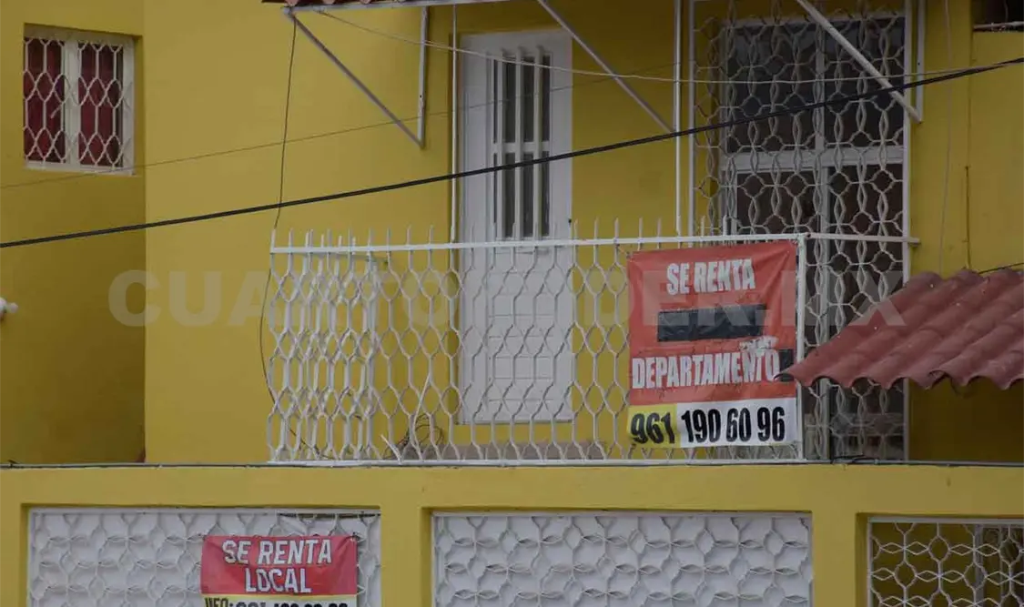 A la baja mercado inmobiliario en Tuxtla