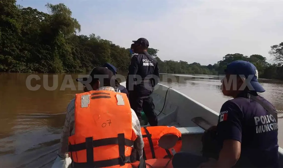 Escapó de la policía y se lanzó al río Tulijá; está desaparecido