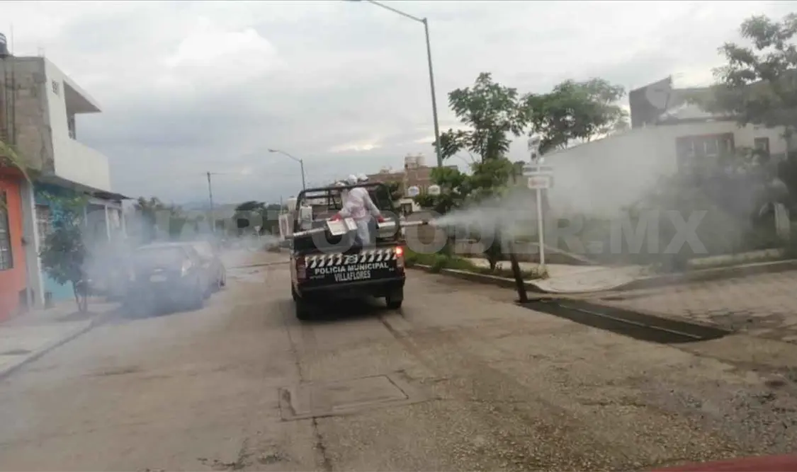 Continúa fumigación contra el dengue en Villaflores