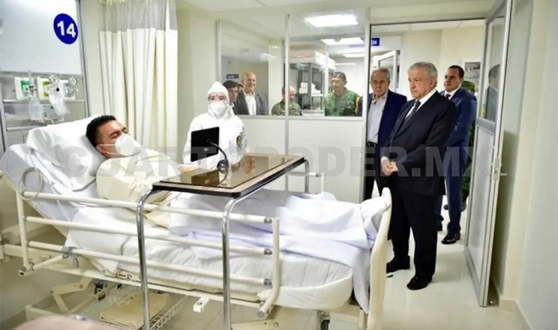 La visita del presidente López Obrador sin protección fue parte de un simulacro. El Universal