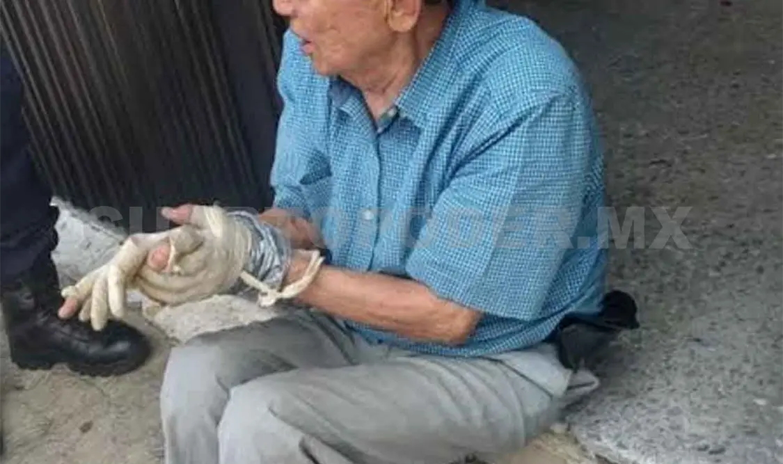 Fue amarrado de pies y manos para robar su CRV