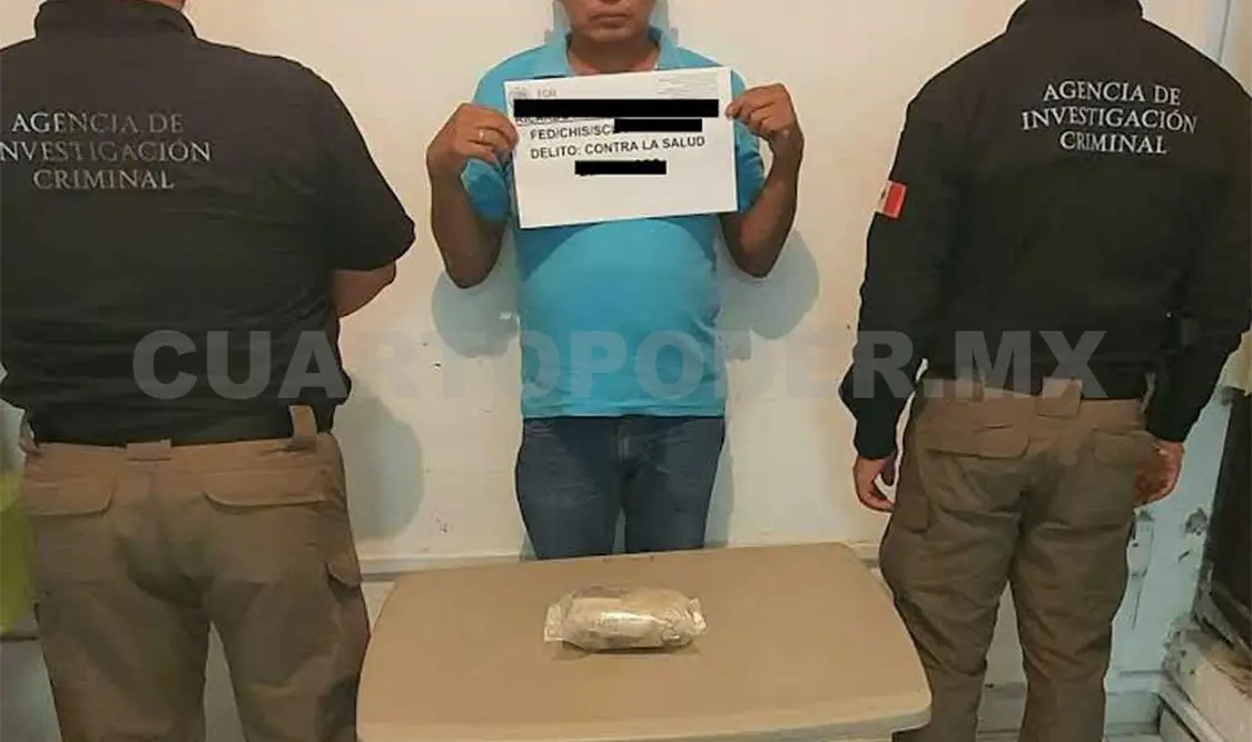 Incautan medio kilo de heroína; un detenido