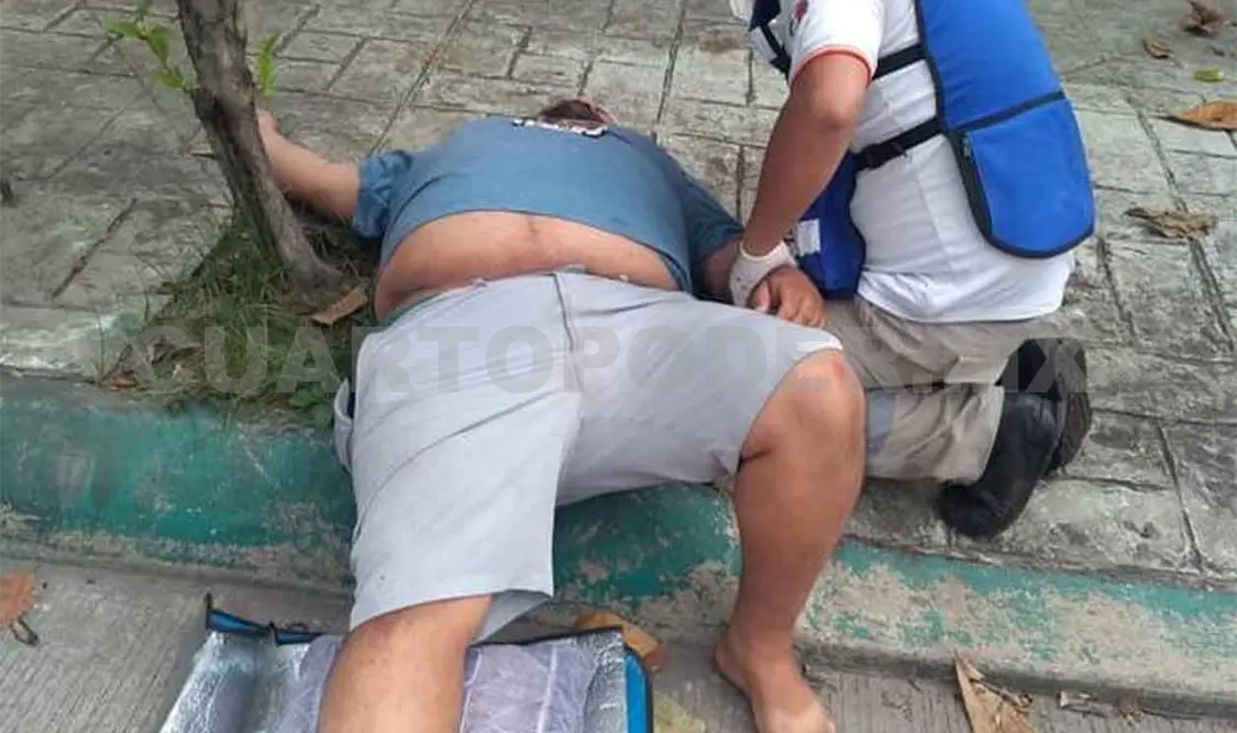 Motociclista atropelló un perro y quedó hospitalizado
