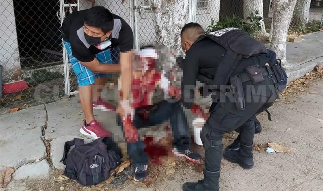 Entraron a robar a una casa y fueron macheteados