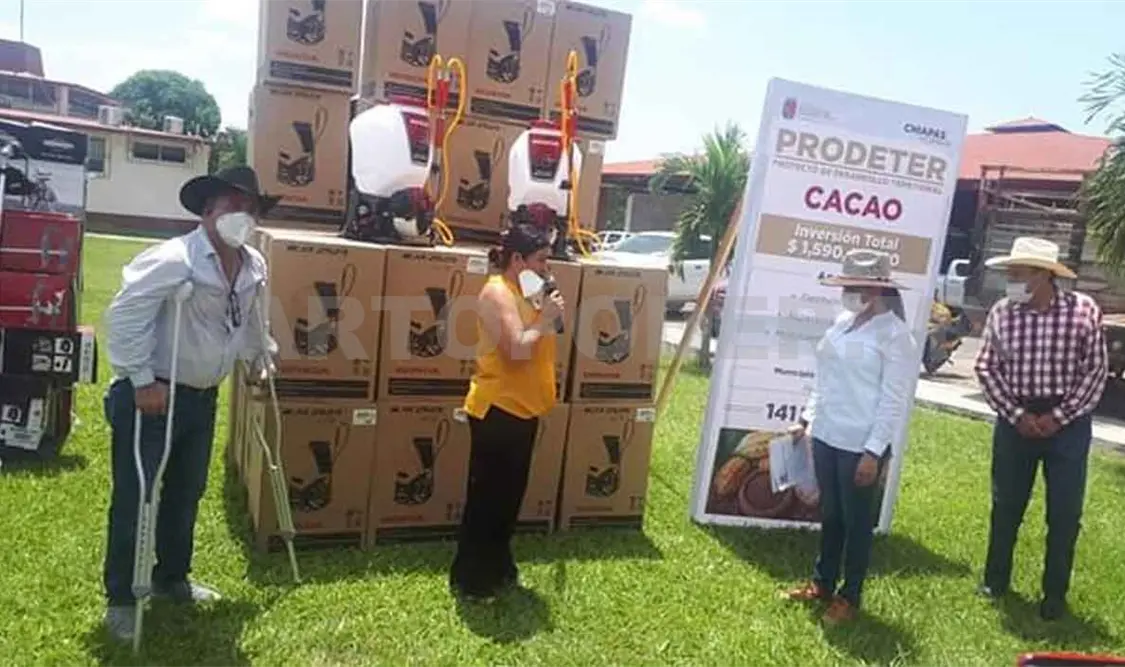 Entregan apoyos a productores de la región Norte
