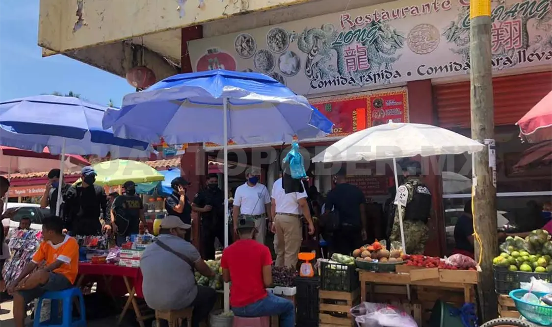 Vigila GN, INM y policías centro de la ciudad