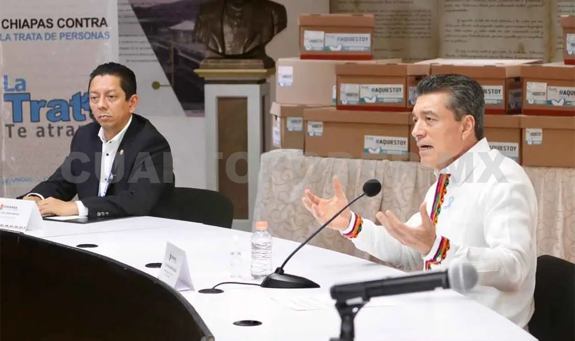 Se compromete fiscal a combatir trata en Chiapas