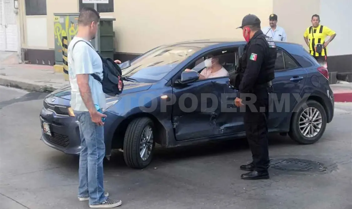 Jovencita lesionada en accidente vial