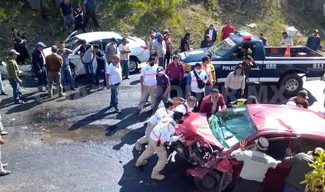 Seis heridos y varios carros implicados en carambolazo