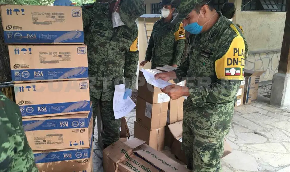 Participa el Ejército en entrega de apoyos