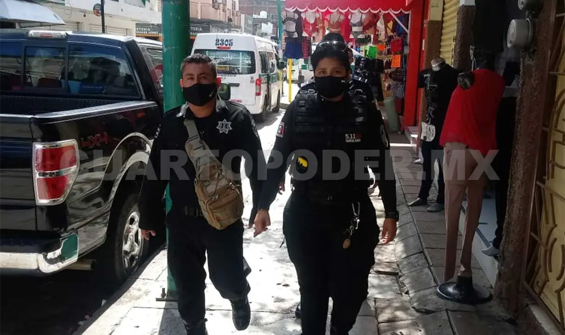 Con estos patrullajes se busca inhibir la comisión de hechos delictuosos en los mercados públicos de la entidad. CP