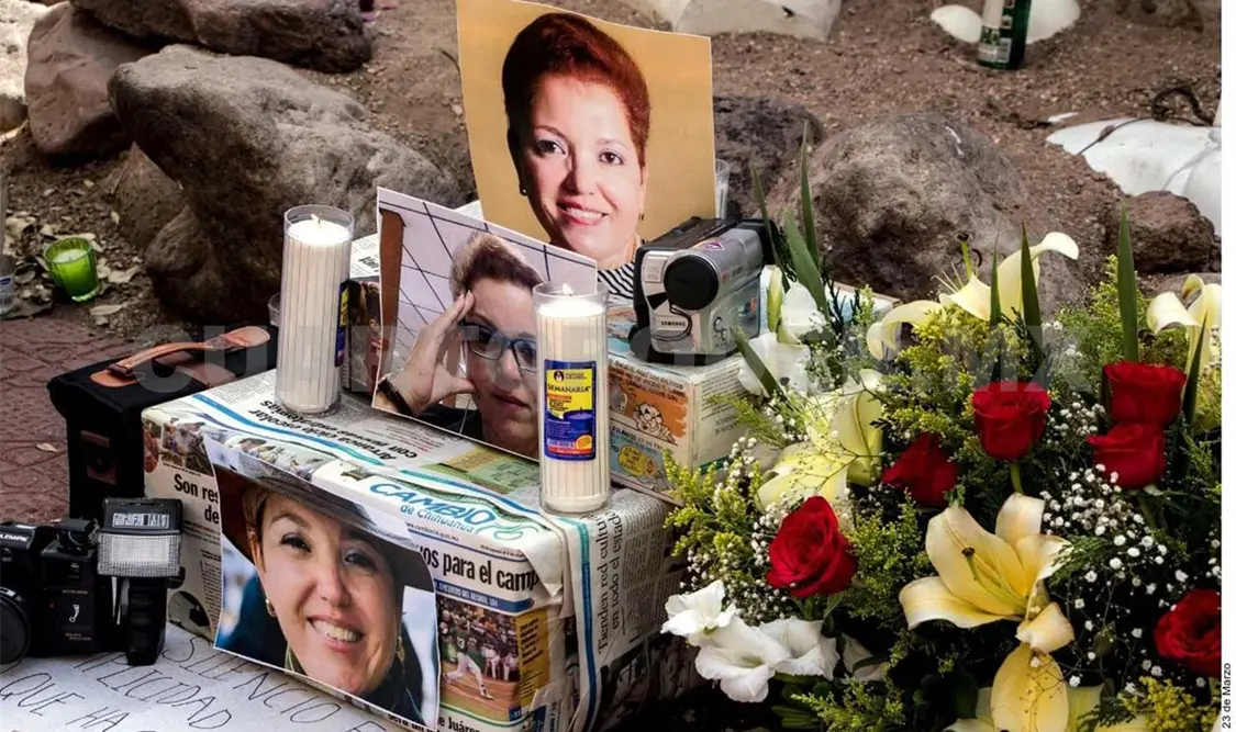 “El Larry” asesinó a la periodista Miroslava Breach Velducea el 23 de marzo de 2017. Twitter