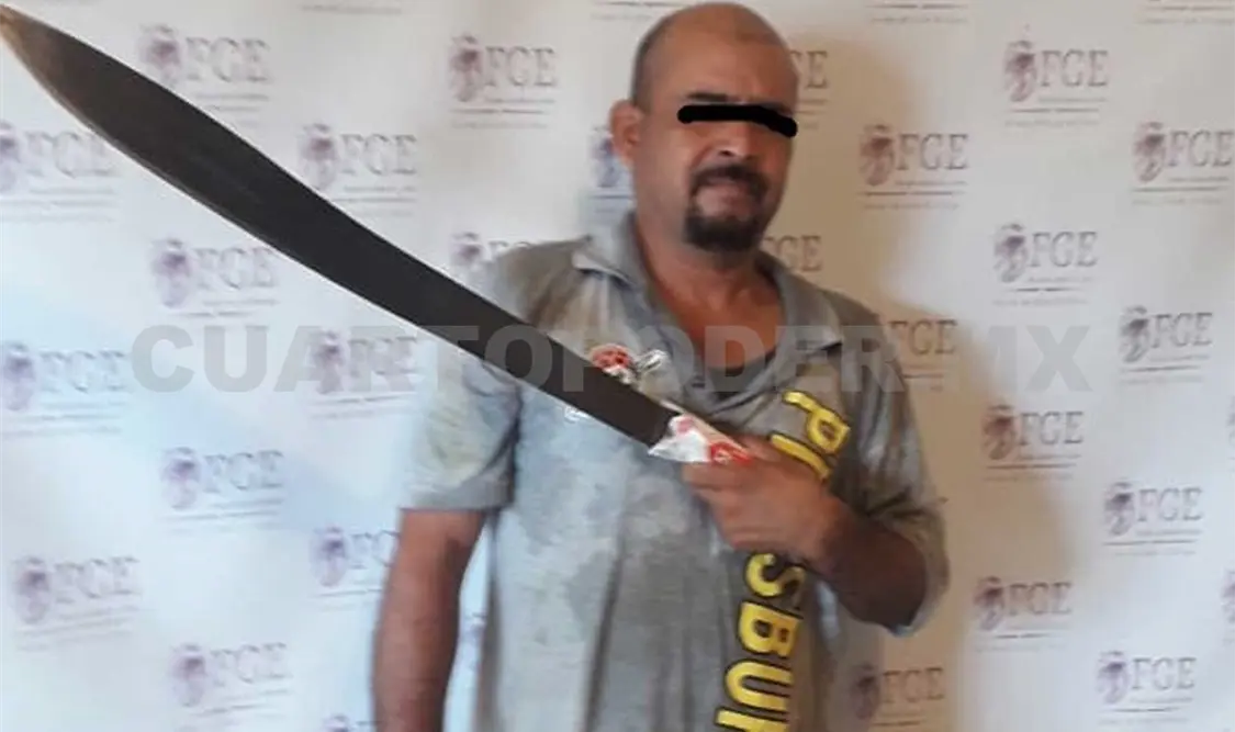 Valentín “N” fue detenido por machetear a su vecino en una riña. Ramiro López / CP