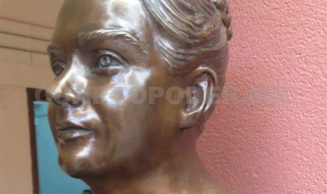El busto de la que es considerada la primera mujer periodista en México está en lo que a partir de hoy se conocerá como Paseo de las Heroínas. Cortesía