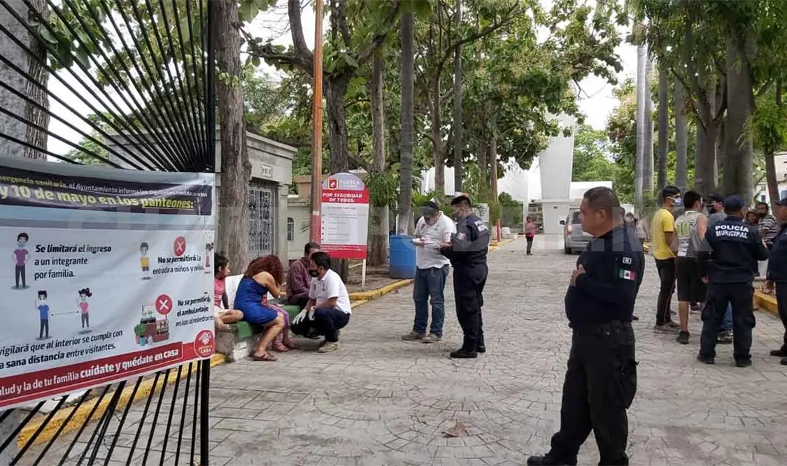 Violencia familiar en Panteón Municipal