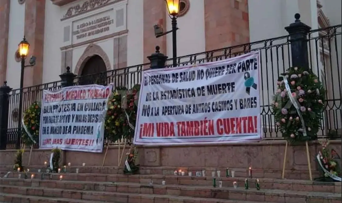 Protesta contra apertura de casinos, bares y discotecas