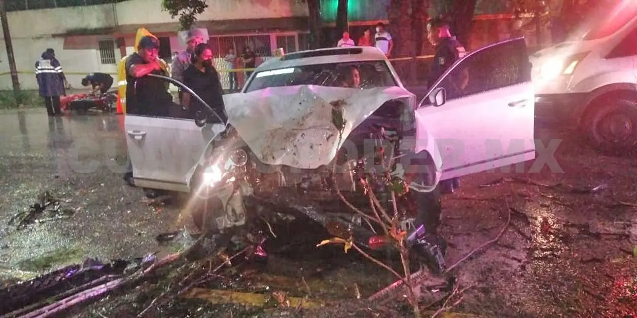 Queda grave en percance por corte de circulación