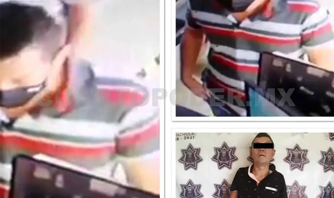 El delincuente presuntamente es el mismo que había asaltado la carnicería El Jarocho; quedó grabado en las cámaras. Víctor Sánchez / CP