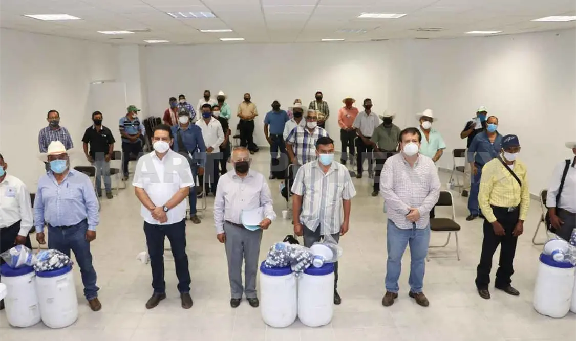 Realizan entrega de insumos para desinfección del agua