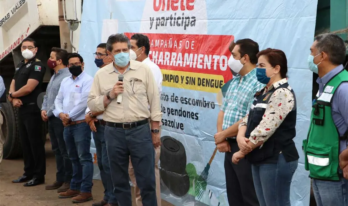 El alcalde Carlos Morales agradeció la participación de la ciudadanía y de empresarios por sumarse a estas acciones. CP