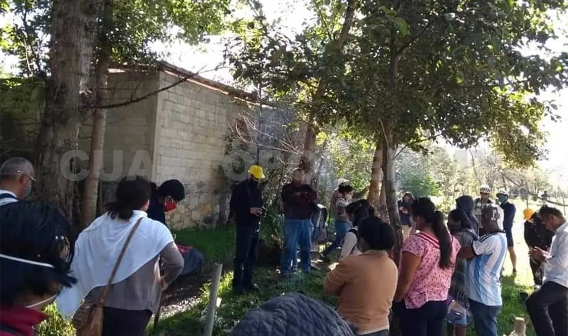 Los ambientalistas sostuvieron que hay personas rellenado y trabajando en la construcción de casas. CP