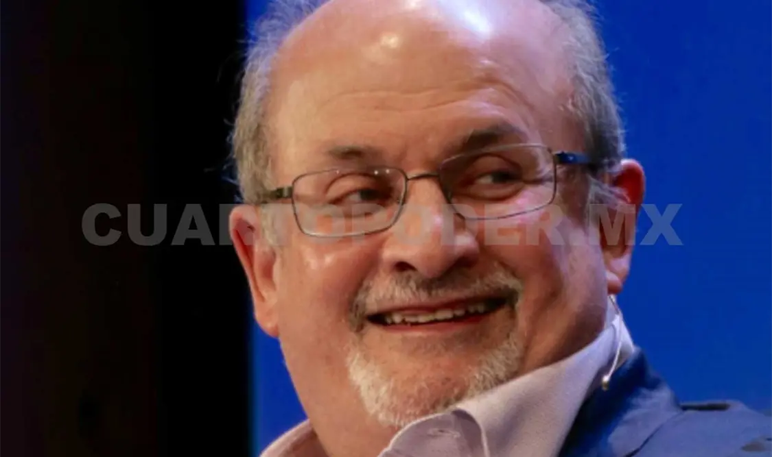 El escritor Salman Rushie fue uno de los invitados del Hay Festival Querétaro. Cortesía