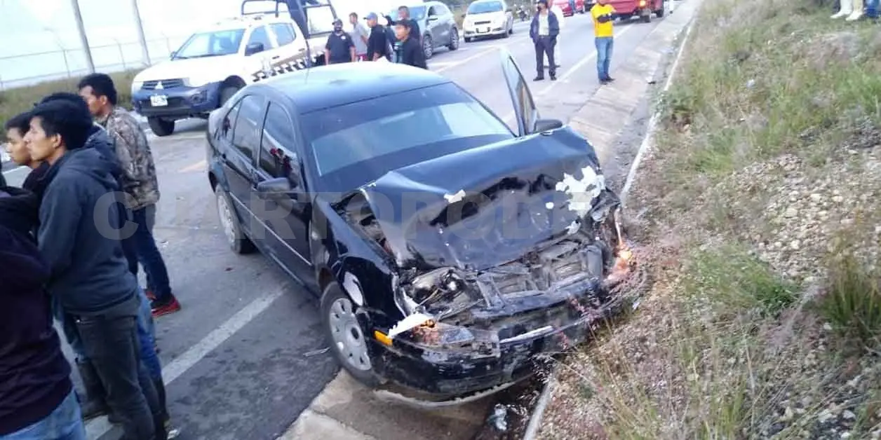 Diez lesionados en encontronazo