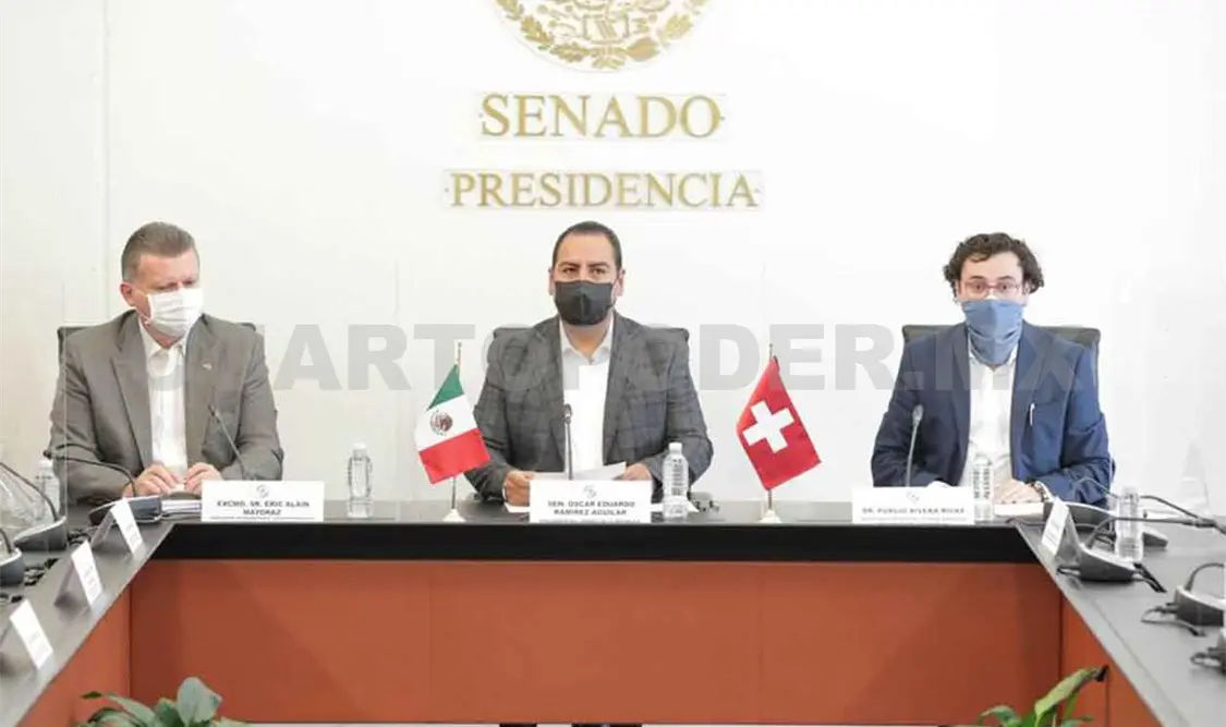 Recibe ERA a embajador de Suiza