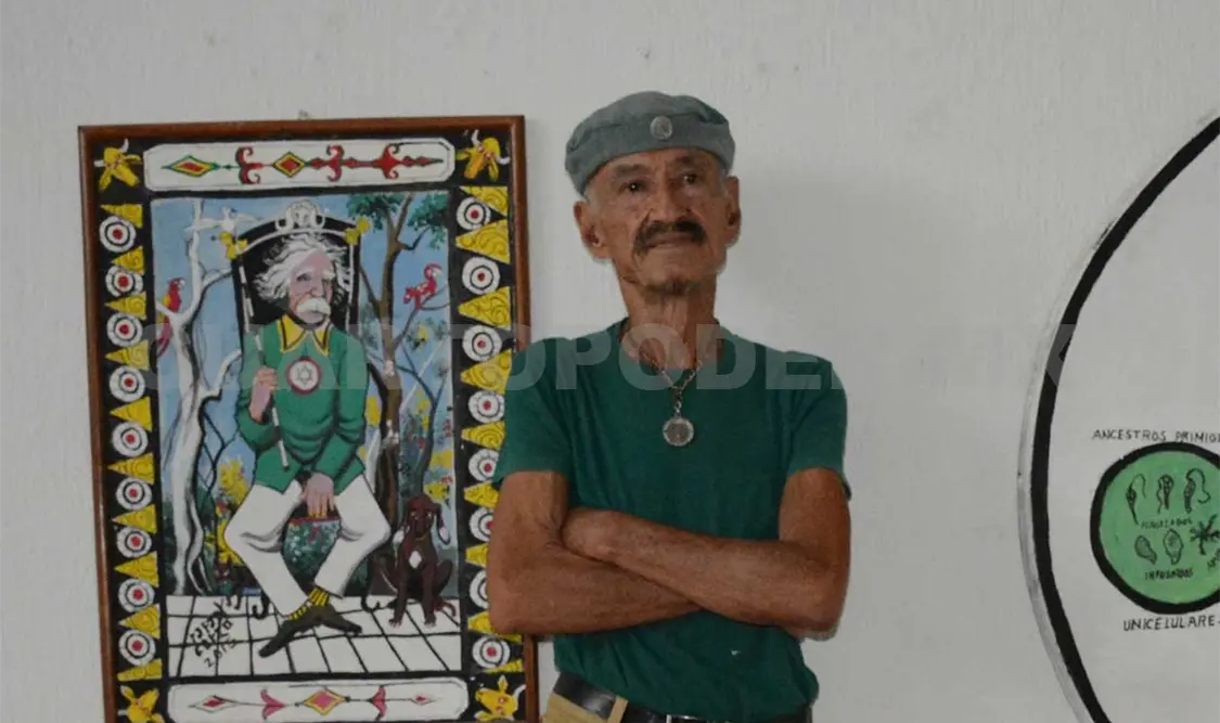 Rafael Corzo en una de sus exposiciones. Cortesía